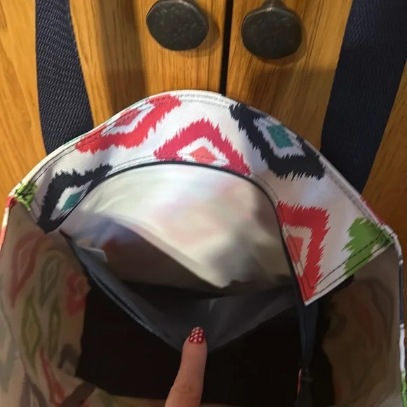 Thirty-One 31 Tall Organizing Tote Candy Corners Zip Top - Picture 9 of 15